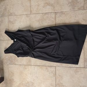 Black asymetric Airoldi dress, zipped up back